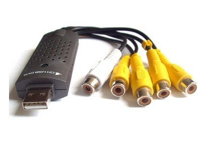 חיבור USB חיצוני ל-4 מצלמות + ערוצ אודיו DVR