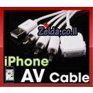כבל AV לאייפון (לא מתאים לאייפון 4 או 3GS)